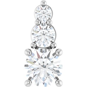 Sterling Silver 5.2 mm Round Pendant Mounting