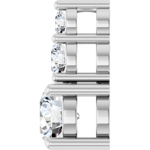 14K White Gold 5.2 mm Round Pendant Mounting – image 5