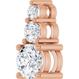 14K Rose Gold 5.2 mm Round Pendant Mounting – image 3