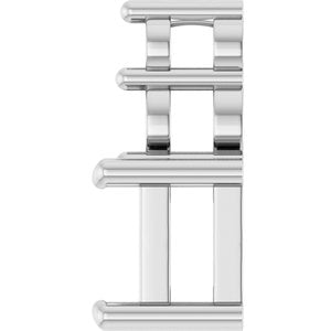 18K White Gold 4.5x4.5 mm Square Pendant Mounting – image 6