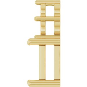 14K Yellow Gold 7.5x5.5 mm Emerald Pendant Mounting – image 6