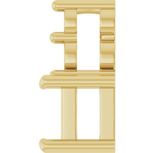 18K Yellow Gold 3.75x3.75 mm Square Pendant Mounting – image 6