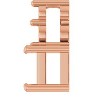 18K Rose Gold 3.75x3.75 mm Square Pendant Mounting – image 6