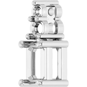 10K White Gold 4.5x3 mm Emerald Pendant Mounting – image 4