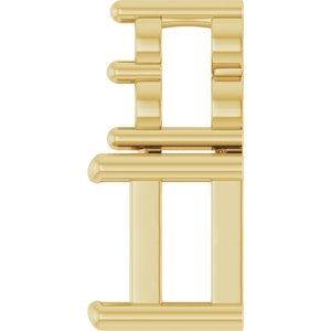 10K Yellow Gold 4.5x3 mm Emerald Pendant Mounting – image 6