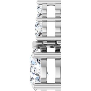 10K White Gold 8.5x5.5 mm Pear Pendant Mounting – image 5