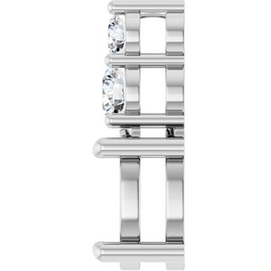 14K White Gold 8.5x6.5 mm Oval 1/3 CTW Natural Diamond Semi-Set Pendant – image 6
