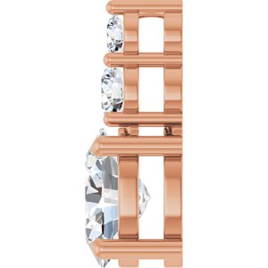 14K Rose Gold 8.5x6.5 mm Oval Pendant Mounting – image 5