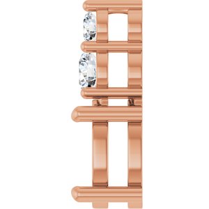 14K Rose Gold 8.5x6.5 mm Oval 1/4 CTW Lab-Grown Diamond Semi-Set Pendant – image 6