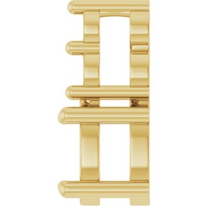 10K Yellow Gold 5x3.5 mm Oval Pendant Mounting – image 6