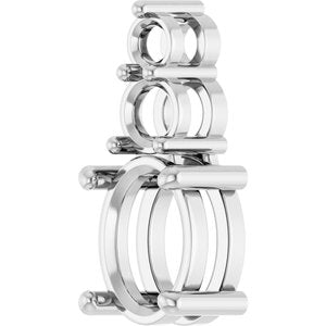 Continuum Sterling Silver 8.5x6.5 mm Oval Pendant Mounting – image 4