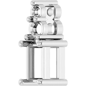 Continuum Sterling Silver 4x2.5 mm Straight Baguette Pendant Mounting – image 4