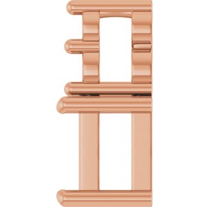 10K Rose Gold 4x2.5 mm Straight Baguette Pendant Mounting – image 6