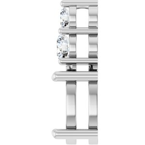 14K White Gold 10x8 mm Oval 1/3 CTW Lab-Grown Diamond Semi-Set Pendant – image 6