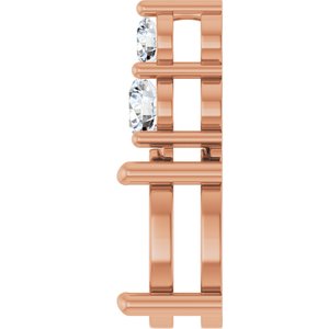 14K Rose Gold 10x8 mm Oval 1/3 CTW Lab-Grown Diamond Semi-Set Pendant – image 6