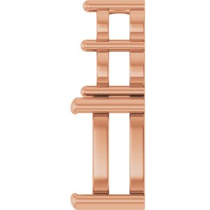 10K Rose Gold 8x6 mm Elongated Cushion Pendant Mounting – image 6