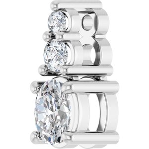 Sterling Silver 4x3 mm Oval Pendant Mounting – image 3