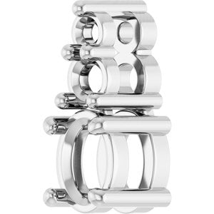 10K White Gold 4x3 mm Oval Pendant Mounting – image 4