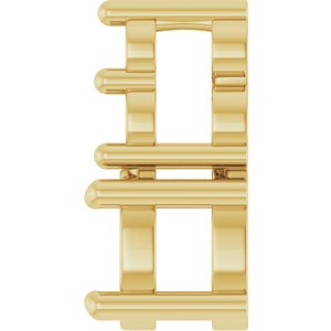 18K Yellow Gold 4x3 mm Oval Pendant Mounting – image 6