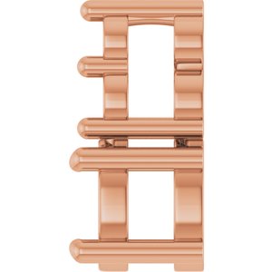 18K Rose Gold 4x3 mm Oval Pendant Mounting – image 6