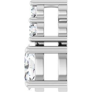 Platinum 5x3 mm Oval Pendant Mounting – image 5