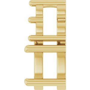 10K Yellow Gold 5x3 mm Oval Pendant Mounting – image 6