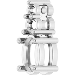 10K White Gold 5x3 mm Oval Pendant Mounting – image 4