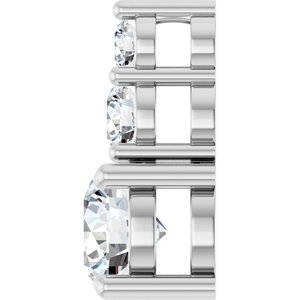 14K X1 White Gold 6 mm Round Pendant Mounting – image 5