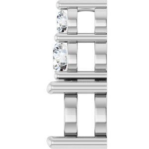 Platinum 6 mm Round 1/5 CTW Lab-Grown Diamond Semi-Set Pendant – image 6