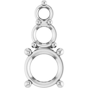 Continuum Sterling Silver 6 mm Round Pendant Mounting – image 2