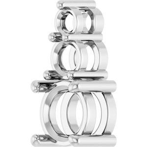 14K X1 White Gold 6 mm Round Pendant Mounting – image 4