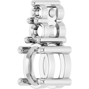 18K White Gold 4.5x3.5 mm Oval Pendant Mounting – image 4