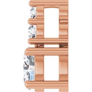 14K Rose Gold 4.5x3.5 mm Oval Pendant Mounting – image 5