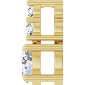 14K Yellow Gold 4.5x3.5 mm Oval Pendant Mounting – image 5