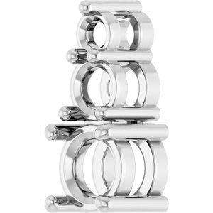 18K White Gold 4.8 mm Round Pendant Mounting – image 4
