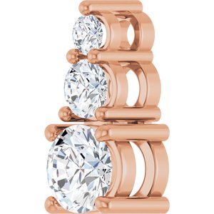 14K Rose Gold 4.8 mm Round Pendant Mounting – image 3