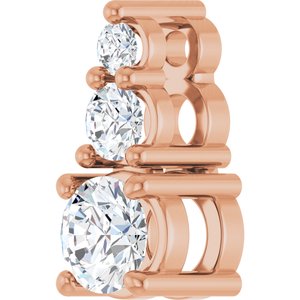 10K Rose Gold 3.75 mm Round Pendant Mounting – image 3