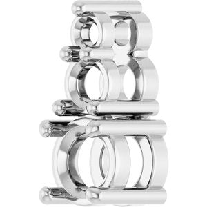 18K White Gold 3.75 mm Round Pendant Mounting – image 4