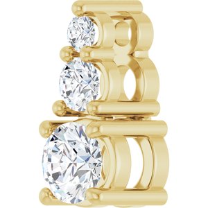 14K Yellow Gold 3.75 mm Round Pendant Mounting – image 3