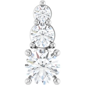Sterling Silver 4.8 mm Round Pendant Mounting