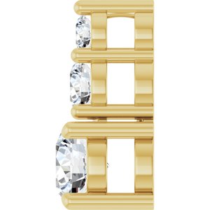 14K Yellow Gold 4.8 mm Round Pendant Mounting – image 5
