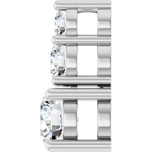 14K X1 White Gold 4.8 mm Round Pendant Mounting – image 5