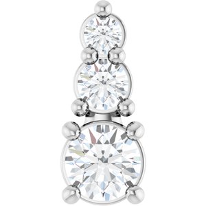 Continuum Sterling Silver 3 mm Round Pendant Mounting