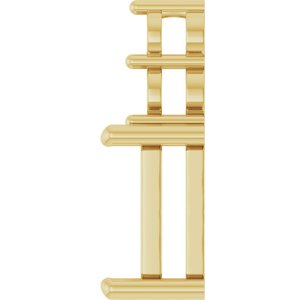 14K Yellow Gold 10x8 mm Emerald Pendant Mounting – image 6