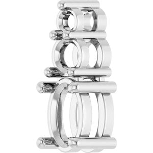 Platinum 6x4 mm Oval Pendant Mounting – image 4