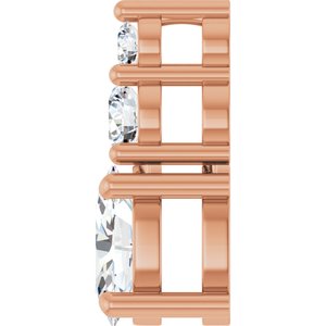10K Rose Gold 6x4 mm Oval Pendant Mounting – image 5