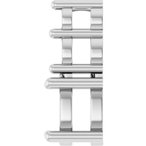 14K White Gold 6x4 mm Oval Pendant Mounting – image 6