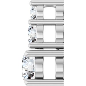 14K X1 White Gold 4.4 mm Round Pendant Mounting – image 5