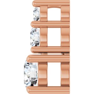 14K Rose Gold 4.4 mm Round Pendant Mounting – image 5