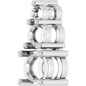 14K X1 White Gold 4.4 mm Round Pendant Mounting – image 4